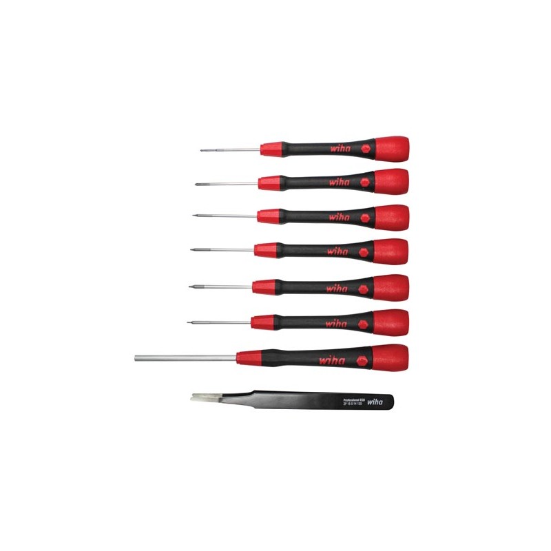 Wiha Fine screwdriver set PicoFinish® 8-pcs. mixed, including tweezers for iPhone®/Apple® devices  (42995)