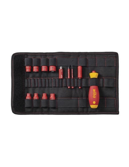 WIHA - JEU DE TOURNEVIS ET DE DOUILLES POUR CLÉS À DOUILLE 1/4" SLIMVARIO® ELECTRIC