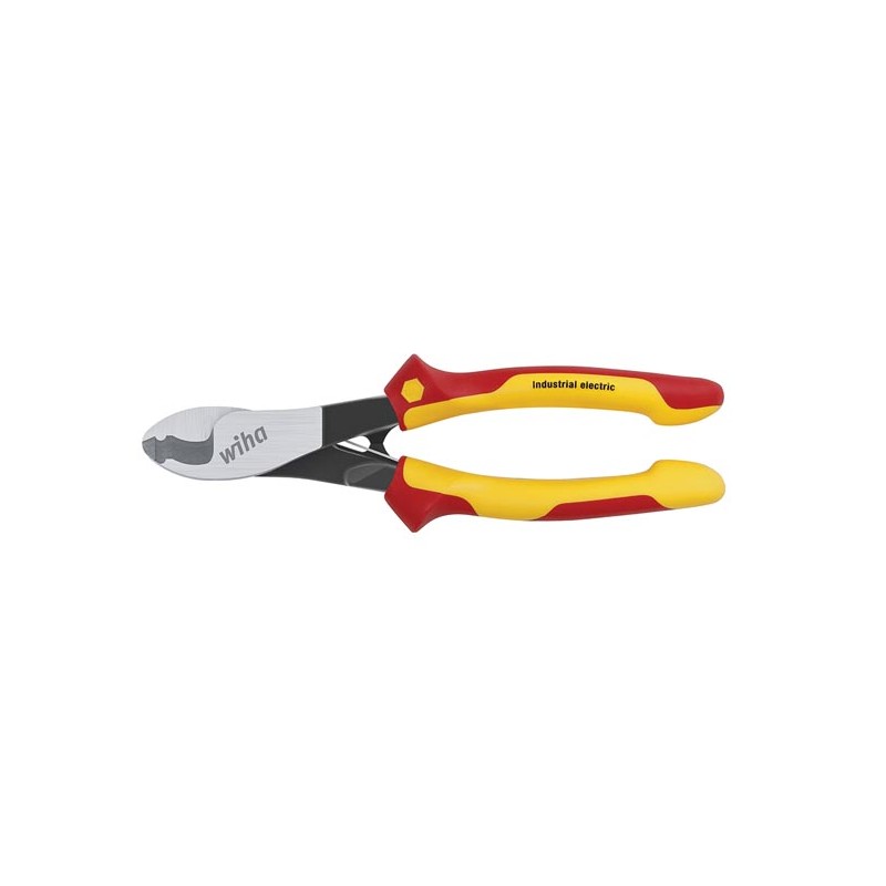 Wiha Industrial Electric Cable Cutter with Switchable Opening Spring (43661) 180 mm