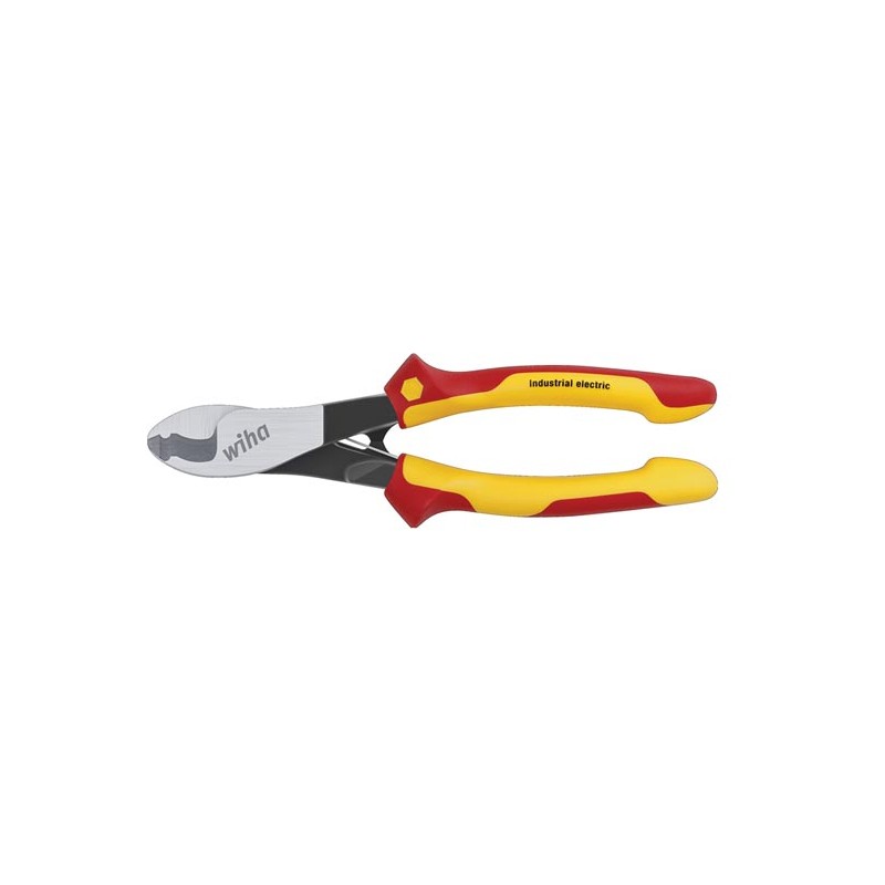Wiha Industrial Electric Cable Cutter with Switchable Opening Spring (43663) 210 mm