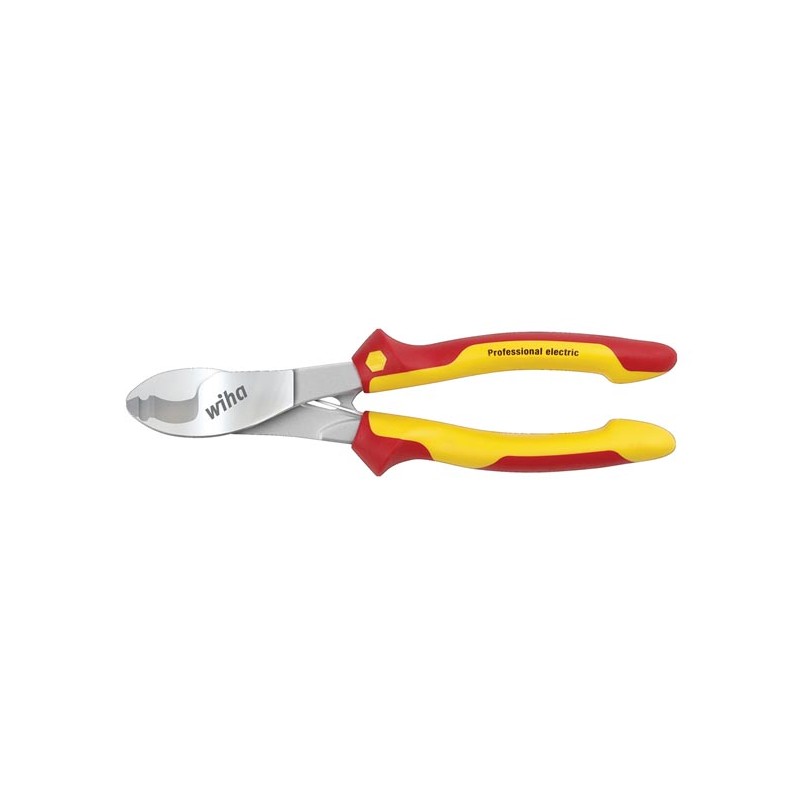 Wiha Cable Cutter Professional Electric with Switchable Opening Spring in Blister Pack (43666) 210 mm