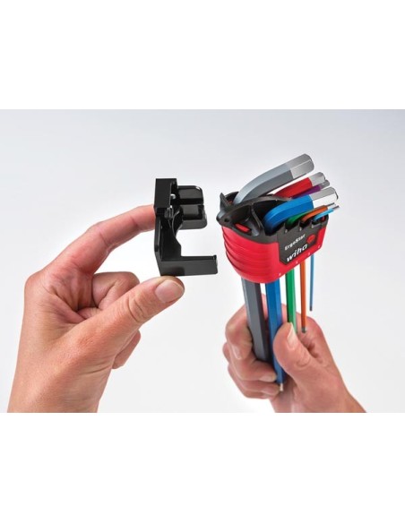 WIHA - L-KEY SET IN ERGOSTAR HOLDER - HEXAGONAL BALL END, 9 PCS (43849)