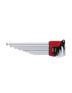 Wiha L-key set in ErgoStar holder hexagonal ball end,...