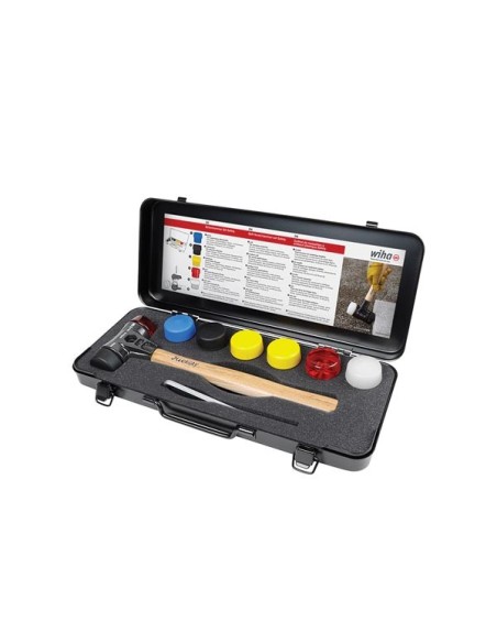 Wiha Coffret de massettes à embout plastique Safety avec embouts de massettes mélangés, 8 pcs dans un coffret (44008)