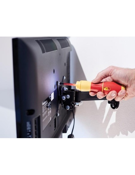 WIHA - TOURNEVIS À ASSISTANCE ÉLECTIRQUE SPEEDE® II FENTE, PLUSMINUS/POZIDRIV, 7 PCS AVEC EMBOUTS ISOLÉS SLIM, BATTERIES ET CHAR