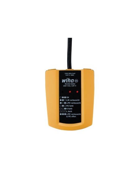 Wiha socket tester 230 VAC - CAT II (45220)