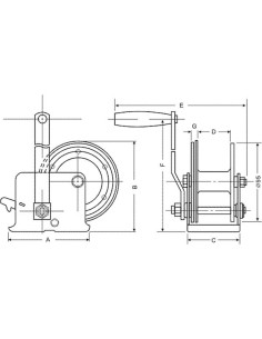 HAND WINCH - 250 kg 2