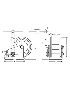 HAND WINCH - 420 kg 2