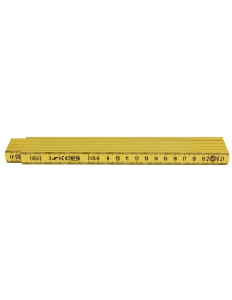 MÈTRE PLIANT - DOUBLE - 2 m - FIBRE DE VERRE