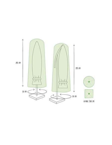 Outdoor cover for parasol XXL
