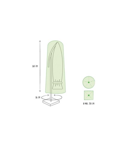 Housse d'extérieur pour parasol à bras libre Ø...