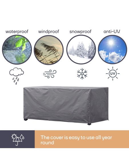 Outdoor cover for table up to 160 cm