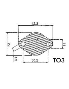 ISOLANT SILICONE CALORIFERE POUR TO3