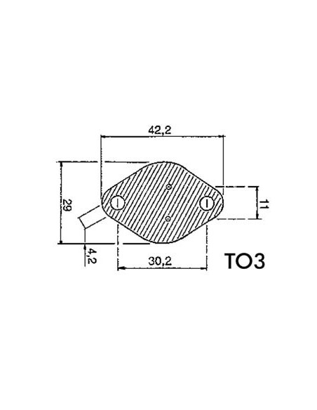 SILICONE HEAT CONDUCTIVE INSULATOR FOR TO3