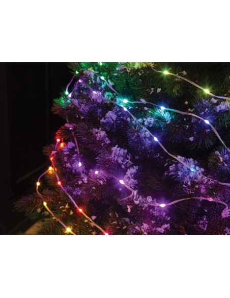 TUYA LED - 7.5 m - 75 lampes multicolore - càble transparant - smart