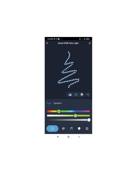 TUYA LED - 7.5 m - 75 lampes multicolore - càble transparant - smart