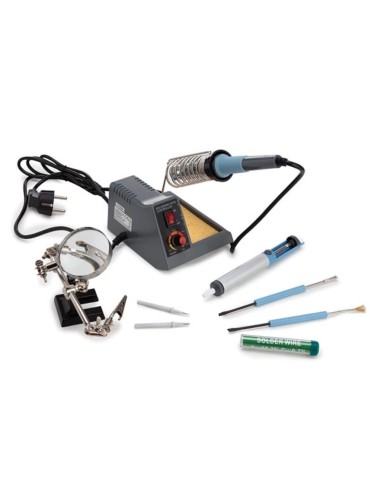 SOLDERING STATION KIT WITH ADJUSTABLE TEMPERATURE : 40 - 48 W - 150 - 480 °C