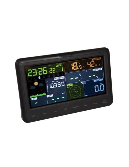 WIFI-WEERSTATION MET GROOT KLEURENDISPLAY EN WEERGAVE BINNEN-/BUITENTEMPERATUUR