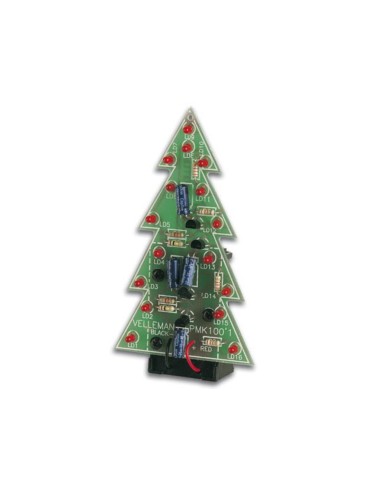 KERSTBOOM MET KNIPPERENDE LEDs