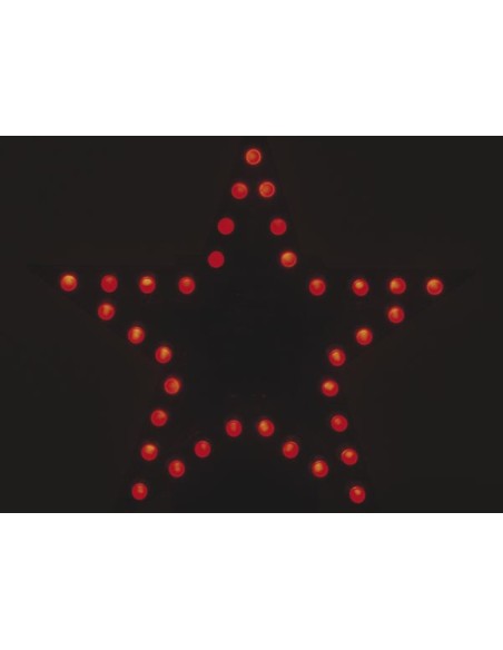 FLASHING RED LED STAR