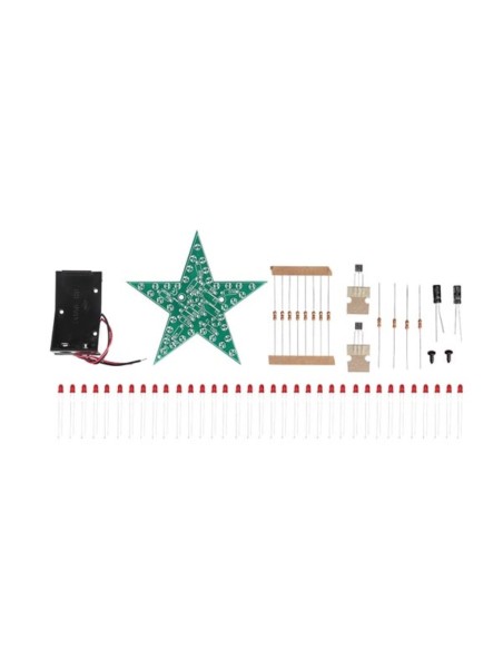 FLASHING RED LED STAR