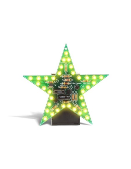 FLASHING YELLOW LED STAR