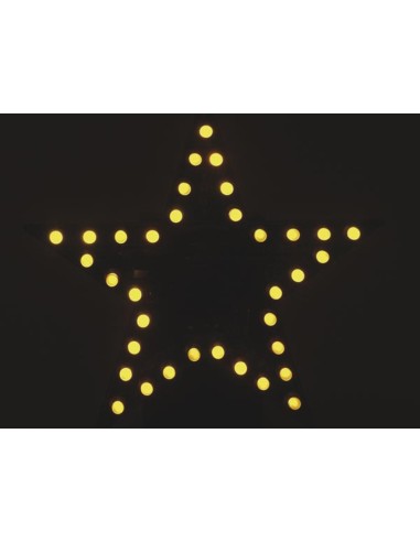 FLASHING YELLOW LED STAR