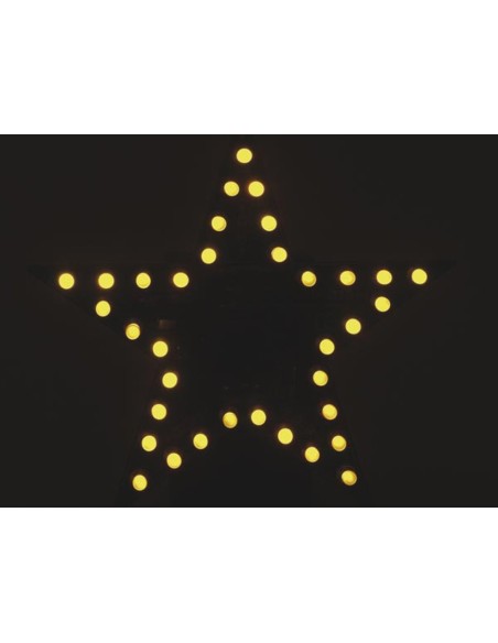 FLASHING YELLOW LED STAR