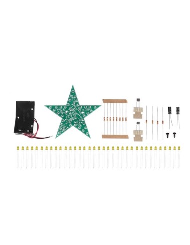 FLASHING YELLOW LED STAR