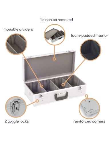 COFFRET 80 CD - 565 x 265 x 170 mm