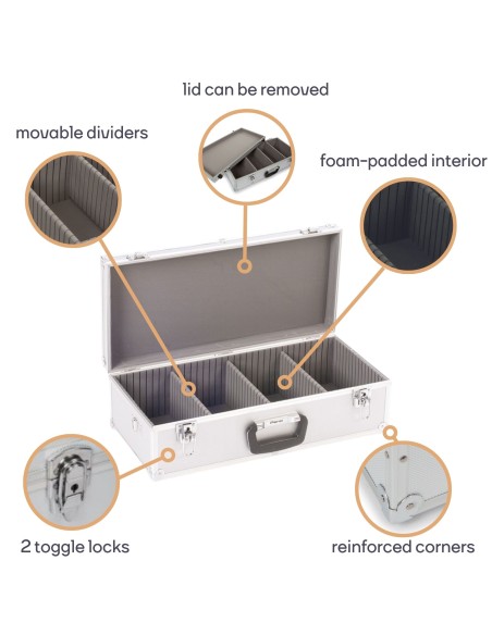 COFFRET 80 CD - 565 x 265 x 170 mm