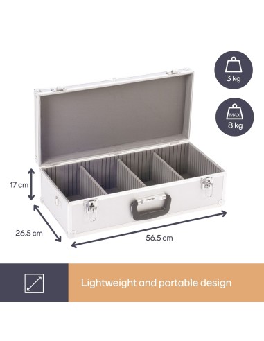 CD-KOFFER - 565 x 265 x 170 mm - 80 CD's