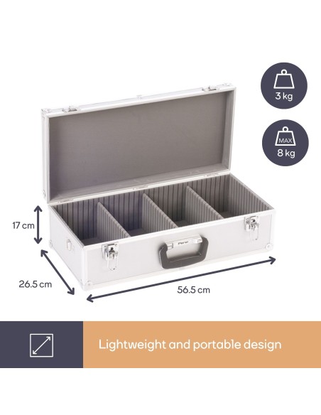 CD-KOFFER - 565 x 265 x 170 mm - 80 CD's