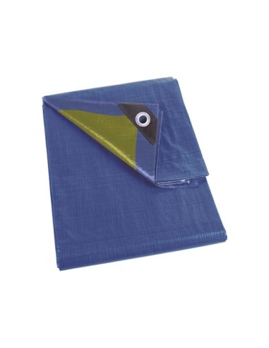 DEKZEIL - BLAUW/GROEN - STANDAARD - 6 x 10 m