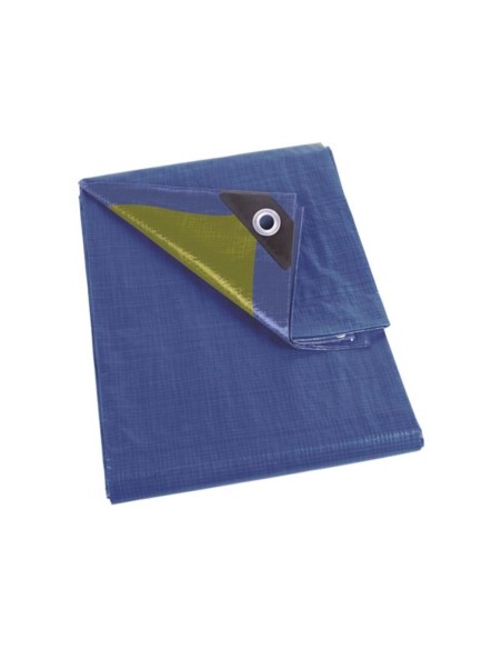 DEKZEIL - BLAUW/GROEN - STANDAARD - 6 x 10 m