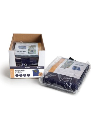 DEKZEIL - BLAUW/GROEN - STANDAARD - 6 x 10 m
