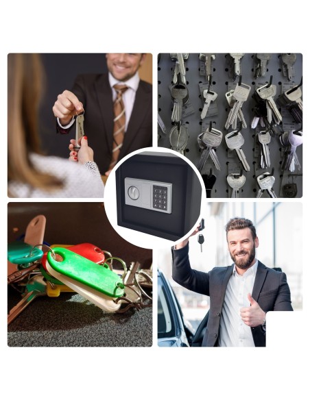 COFFRE À CLÉS - 28 x 30 x 10 cm - 30 clés