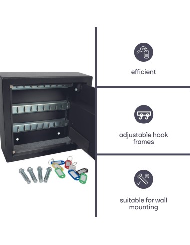 KEY LOCK SAFE - 28 x 30 x 10 cm - 30 keys