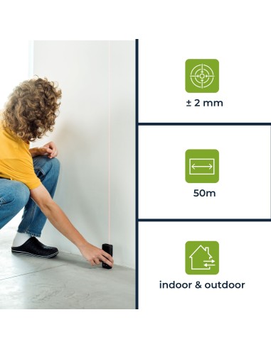 Digital laser distance meter - 50 m