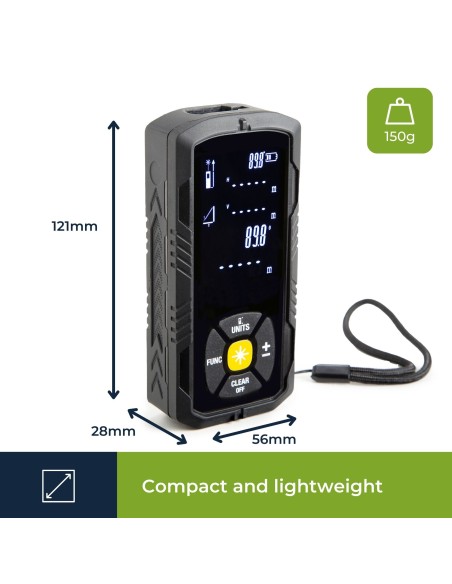Télémètre laser numérique - 50 m
