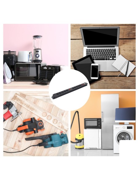 10-WAY SOCKET-OUTLET WITH OVERLOAD PROTECTION - PIN EARTH