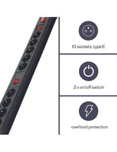 10-WAY SOCKET-OUTLET WITH OVERLOAD PROTECTION -...