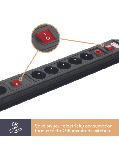 10-WAY SOCKET-OUTLET WITH OVERLOAD PROTECTION -...