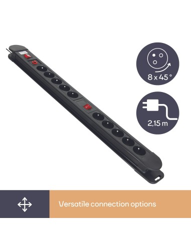 10-WAY SOCKET-OUTLET WITH OVERLOAD PROTECTION -...