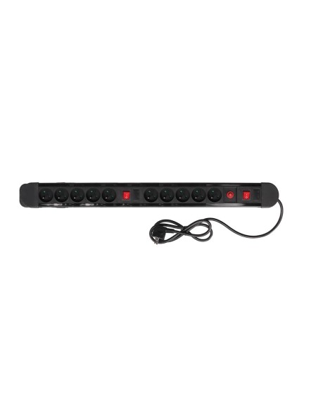 10-WAY SOCKET-OUTLET WITH OVERLOAD PROTECTION - PIN EARTH
