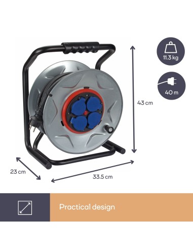PROFESSIONAL NEOPRENE CABLE REEL WITH...