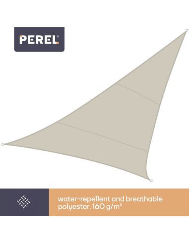 SHADE SAIL - TRIANGLE - 5 x 5 x 5 m - COLOUR:...