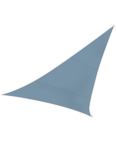 VOILE SOLAIRE - TRIANGLE - 5 x 5 x 5 m - COULEUR : GRIS BLEU