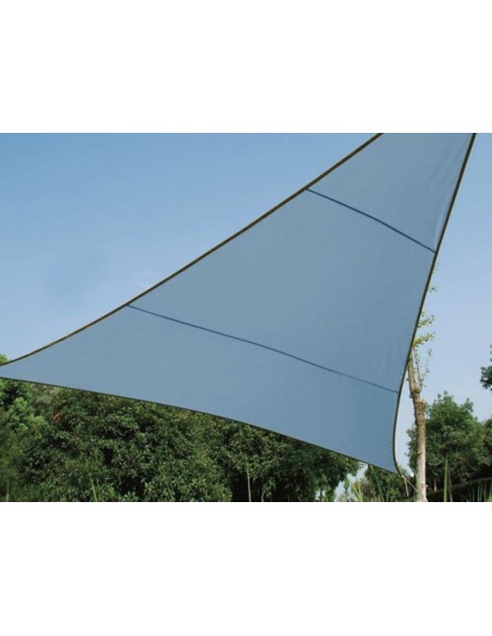 VOILE SOLAIRE - TRIANGLE - 5 x 5 x 5 m - COULEUR : GRIS BLEU
