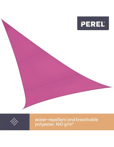 SONNENSEGEL - DREIECKIG - 5 x 5 x 5 m - FARBE:...